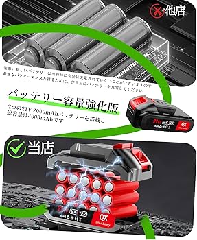 Amazon.co.jp: 草刈り機 充電式 高性能 21V 4000mAhのバッテリー